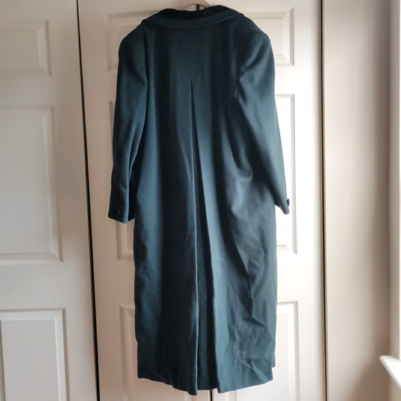 Talbots Vintage Women's Long Pea Coat Dark Green Size 18 - Picture 4 of 10